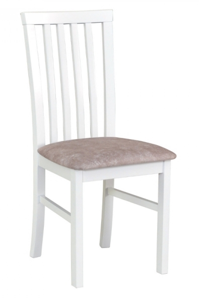 Jídelní židle MILANO 1 dřevo: bílá, potahový materiál: látka