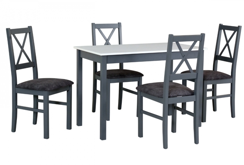 Jídelní sestava DX 22 odstín dřeva (židle + nohy stolu) grandson