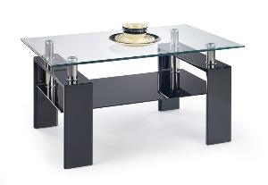 Konferenční stolek DIANA H bílá, černá Barevné provedení Černá