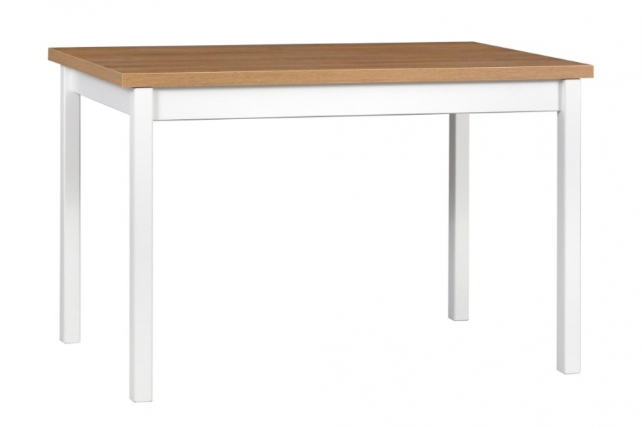 Jídelní stůl MAX 3 deska stolu ořech, nohy stolu bílá