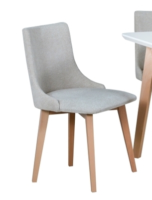 Jídelní židle MONTI 5 dřevo: bílá, potahový materiál: látka s do