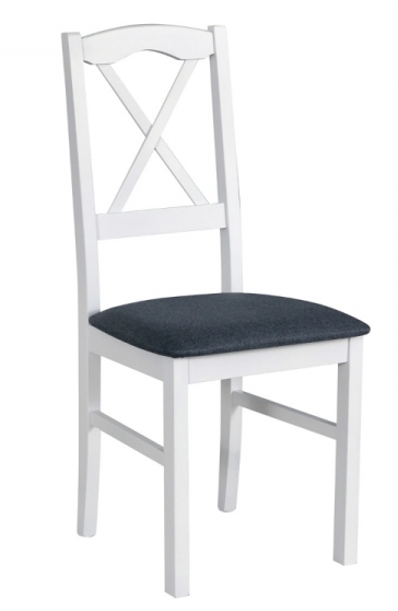 Jídelní židle NILO 11 dřevo: bílá, potahový materiál: látka s do