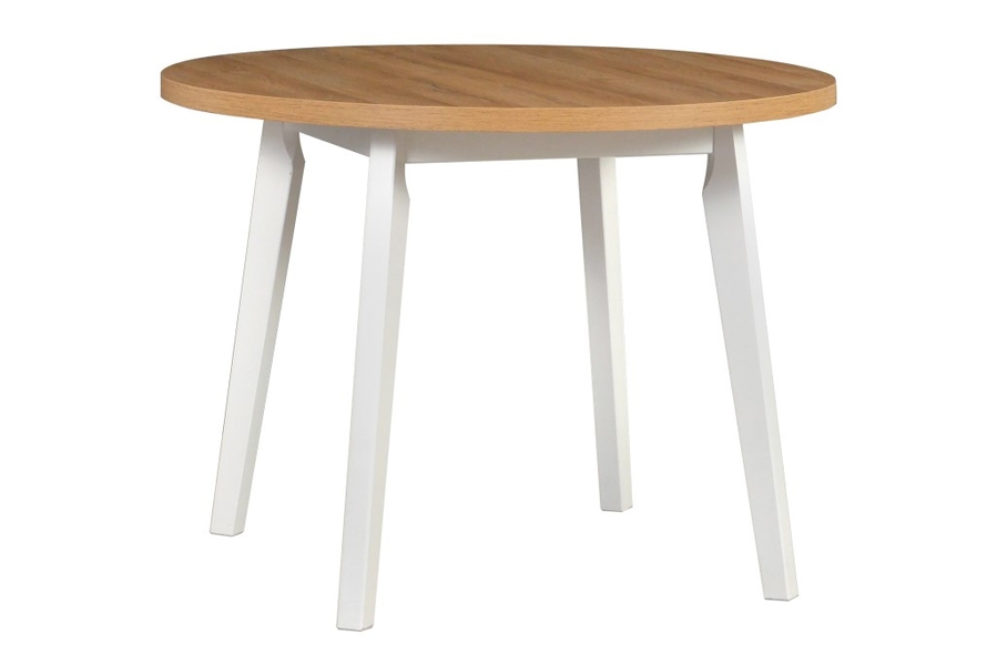 Jídelní stůl OSLO 3 deska stolu bílá, podstava stolu grafit, noh