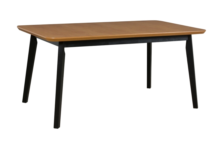 Jídelní stůl OSLO 7 deska stolu bílá, podnož sonoma, nohy buk